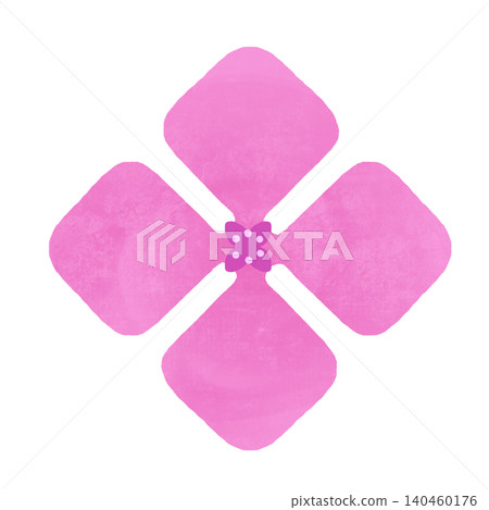 Flat illustration featuring pink hydrangeas Flat illustration featuring pink hydrangeas 140460176