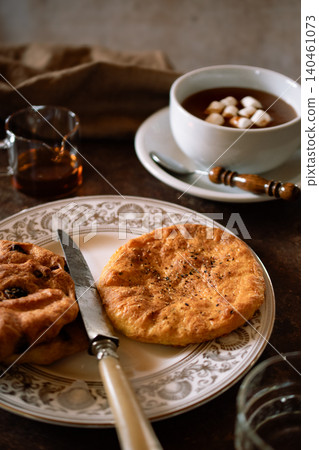Gougères and cocoa Gougères and cocoa 140461073