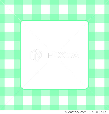 Fluorescent green neon gingham check, a pop square background. Fluorescent green neon gingham check, a pop square background. 140461414