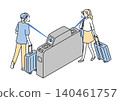 Facial recognition ticket gate 140461757