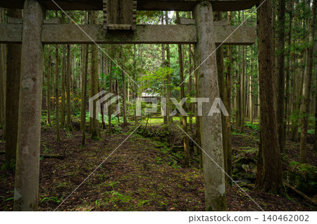Wakamiya Shrine, a place like another world, quietly nestled in Tanba City, Hyogo Prefecture. 140462002
