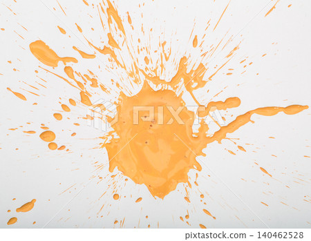 Yellow paint blot Yellow paint blot 140462528