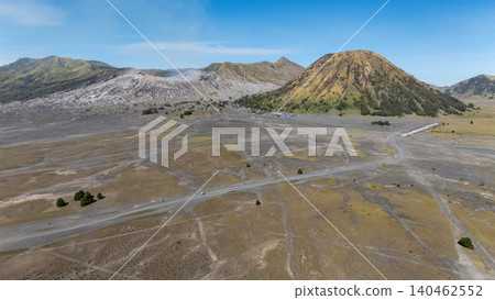 The volcanic complex in Bromo Tengger Semeru National Park located in East Java of Indonesia.  140462552