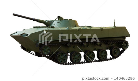 Soviet airborne combat vehicle BMD-1 isolated over white Soviet airborne combat vehicle BMD-1 isolated over white 140463296