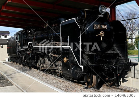 D51-718 型蒸汽機車,目前作為靜態展品保存。 D51-718 型蒸汽機車,目前作為靜態展品保存。 140463303