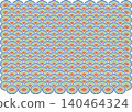 Traditional Japanese pattern: Seigaiha (wave pattern) 140464324