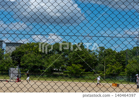 A young baseball player who is working hard to become a professional baseball player 140464397