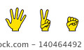 rock paper scissors 插圖 140464492