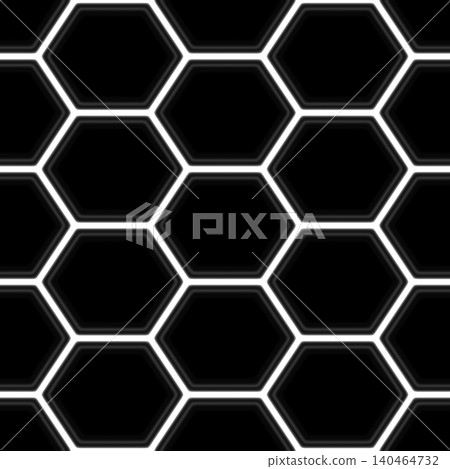 Abstract Hexagon Honeycomb Grid Seamless Black and White Pattern Abstract Hexagon Honeycomb Grid Seamless Black and White Pattern 140464732
