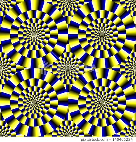 Blue and Red Checkerboard Wall Illusion Pattern Blue and Red Checkerboard Wall Illusion Pattern 140465224