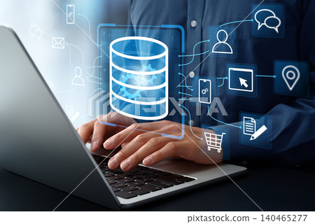 Customer data platform. CDP system and database. Analysis of marketing data and customer information. Customer data platform. CDP system and database. Analysis of marketing data and customer information. 140465277