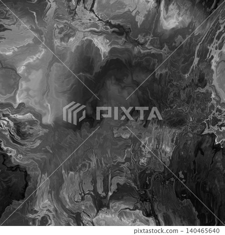 Abstract White Liquid Marble Swirl Texture on Black Abstract White Liquid Marble Swirl Texture on Black 140465640