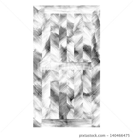 Decorative Grey Metal Door with Fleur-de-lis Pattern Decorative Grey Metal Door with Fleur-de-lis Pattern 140466475