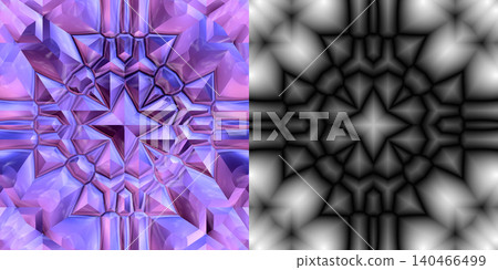 Glowing White Geometric Triangle Pattern on Black Glowing White Geometric Triangle Pattern on Black 140466499