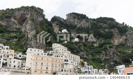 Atrani, Italy along the Amalfi Coast at dusk. 140466619