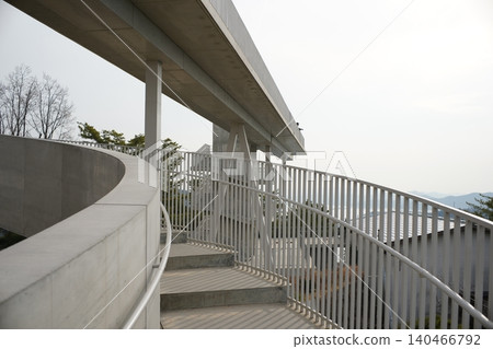 Bridge overlooking the sea Bridge overlooking the sea 140466792