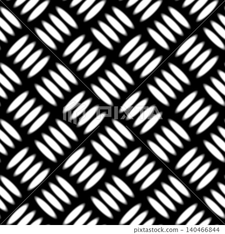 Seamless White Metal Tread Plate Pattern on Black Background Seamless White Metal Tread Plate Pattern on Black Background 140466844