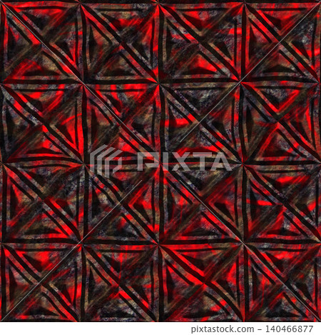 Seamless Lava Triangle Geometric Pattern Background Seamless Lava Triangle Geometric Pattern Background 140466877