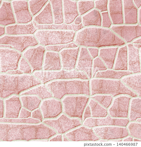 Seamless Light Pink Stone Brick Pattern Background Seamless Light Pink Stone Brick Pattern Background 140466987