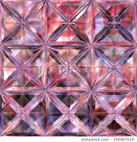 Seamless Pink Lead Crystal Geometric Pattern Seamless Pink Lead Crystal Geometric Pattern 140467014