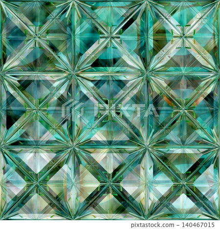 Seamless Teal Lead Crystal Faceted Texture Seamless Teal Lead Crystal Faceted Texture 140467015