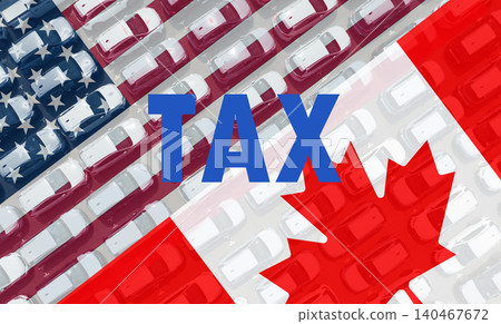 U.S.-Canada trade tensions escalate with increase tax tariffs on imports, targeting cars and other goods. Economic policy, geopolitical risks, impacts on global trade and financial stability. U.S.-Canada trade tensions escalate with increase tax tariffs on imports, targeting cars and other goods. Economic policy, geopolitical risks, impacts on global trade and financial stability. 140467672