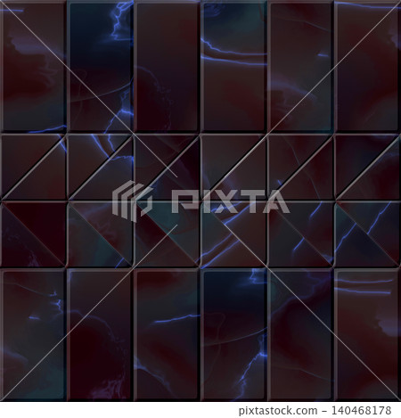 Dark Marble Hexagon Tile Seamless Texture 140468178