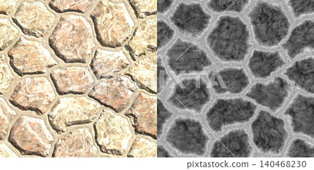 Paving Stone Texture and Displacement Map Collection Paving Stone Texture and Displacement Map Collection 140468230