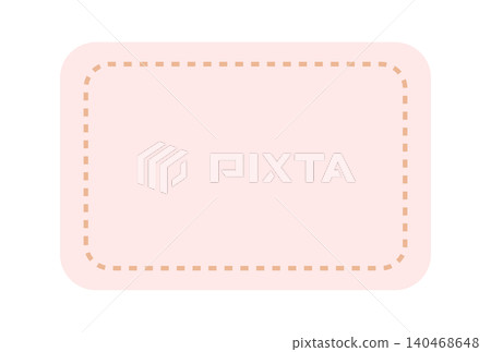 Pastel-colored dashed frame 140468648