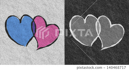 Dark Love T-Shirt Fabric Texture and Alpha Mask Set Dark Love T-Shirt Fabric Texture and Alpha Mask Set 140468717