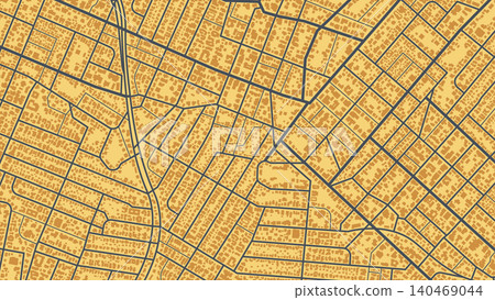 Abstract navigation plan of the urban area depicted as a simple scheme with buildings. Concept of planning and mapping a travel route using a general city map. Flat vector illustration Abstract navigation plan of the urban area depicted as a simple scheme with buildings. Concept of planning and mapping a travel route using a general city map. Flat vector illustration 140469044