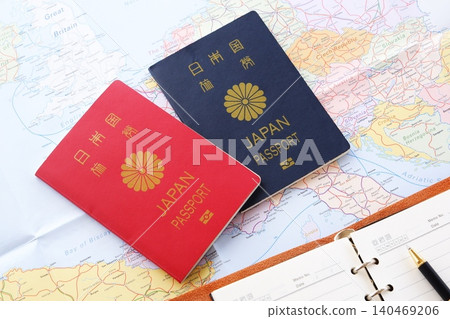 Passport - Imagine preparing a passport (10-year and 5-year) and planning a trip abroad. 140469206