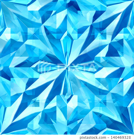 Blue Crystalline Gemstone Pattern Background Blue Crystalline Gemstone Pattern Background 140469328