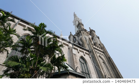 Catholic Cathedral Jakarta Indonesia Architecture Landmark Catholic Cathedral Jakarta Indonesia Architecture Landmark 140469475