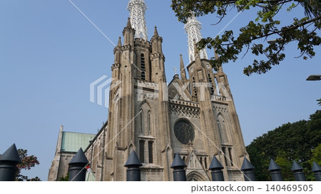 Jakarta Cathedral Neogothic Architecture Landmark Jakarta Cathedral Neogothic Architecture Landmark 140469505