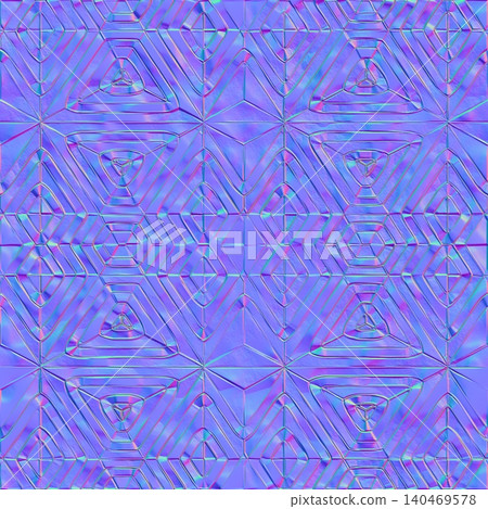 Abstract Geometric Triangle Normal Map Texture Abstract Geometric Triangle Normal Map Texture 140469578