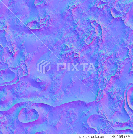 Rough Cratered Stone Surface Normal Map Rough Cratered Stone Surface Normal Map 140469579