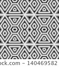 Ancient Mayan Relief Layout Mask and Grid 140469582