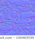 Fractured Rock Surface Normal Map Pattern 140469590