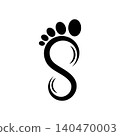 foot ilustration Logo vector Template 140470003
