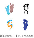 foot ilustration Logo vector Template 140470006