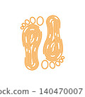foot ilustration Logo vector Template 140470007