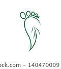 foot ilustration Logo vector Template 140470009