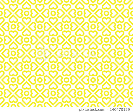 Abstract geometric pattern. A seamless vector background. White and yellow ornament. Graphic modern pattern. Simple lattice graphic design Abstract geometric pattern. A seamless vector background. White and yellow ornament. Graphic modern pattern. Simple lattice graphic design 140470139