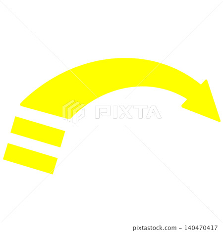 An illustration of a yellow curved arrow with a diagonal line that conveys a sense of speed. An illustration of a yellow curved arrow with a diagonal line that conveys a sense of speed. 140470417