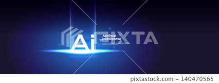 AI Beam Light Technology Future Digital Concept AI Beam Light Technology Future Digital Concept 140470565
