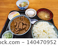 Offal set meal, stewed offal, offal, Gunma Prefecture, meat dishes, casual cuisine, drive-in, travel, meat, internal organs, offal 140470952