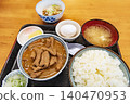 Offal set meal, stewed offal, offal, Gunma Prefecture, meat dishes, casual cuisine, drive-in, travel, meat, internal organs, offal 140470953