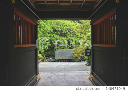 April 29 2026 Zuihoden gate framing lush forest landscape April 29 2026 Zuihoden gate framing lush forest landscape 140471049