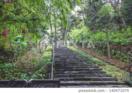 April 29 2026 Zuihoden stone staircase entrance through forest April 29 2026 Zuihoden stone staircase entrance through forest 140471074